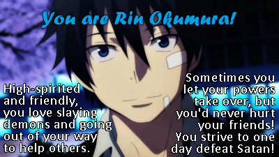 Which Blue Exorcist Character Are You?